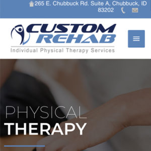 custom rehab website design