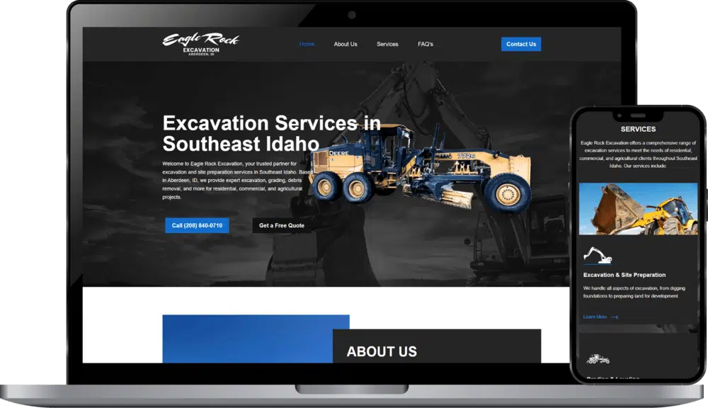 Eagle Rock Excavation website